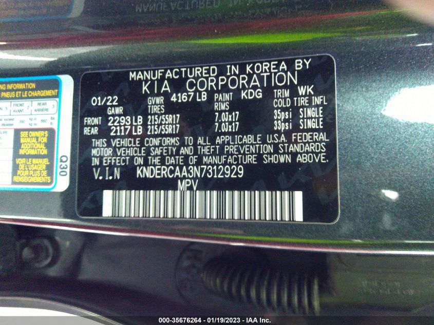 2022 KIA SELTOS EX - KNDERCAA3N7312929