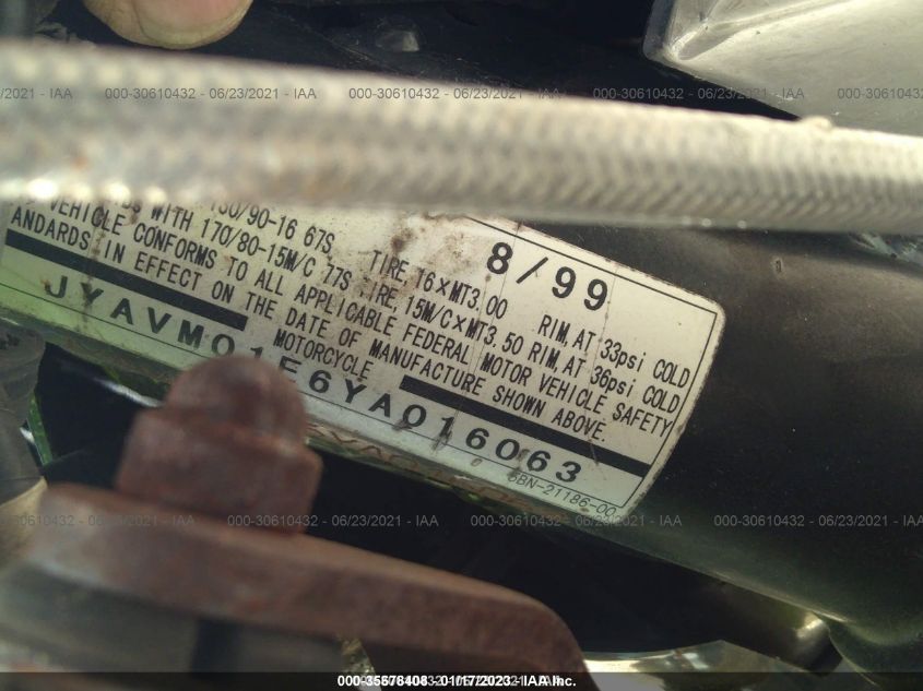 2000 YAMAHA XVS65 A JYAVM01E6YA016063