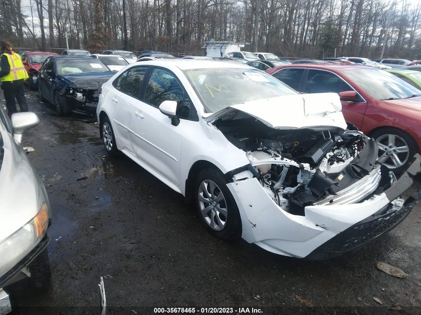 VIN 5YFEPRAE0LP029654 2020 TOYOTA COROLLA LE