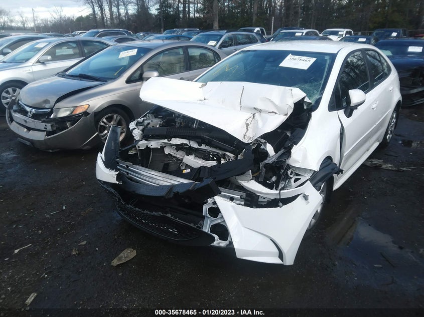 VIN 5YFEPRAE0LP029654 2020 TOYOTA COROLLA LE