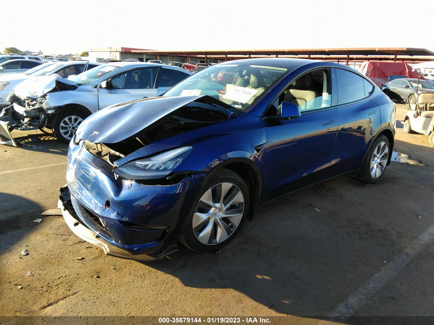 VIN 7SAYGDEE0NF315709 2022 TESLA MODEL Y LONG RANGE