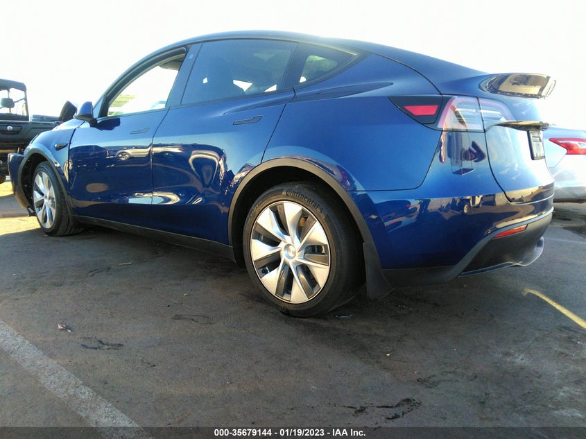VIN 7SAYGDEE0NF315709 2022 TESLA MODEL Y LONG RANGE