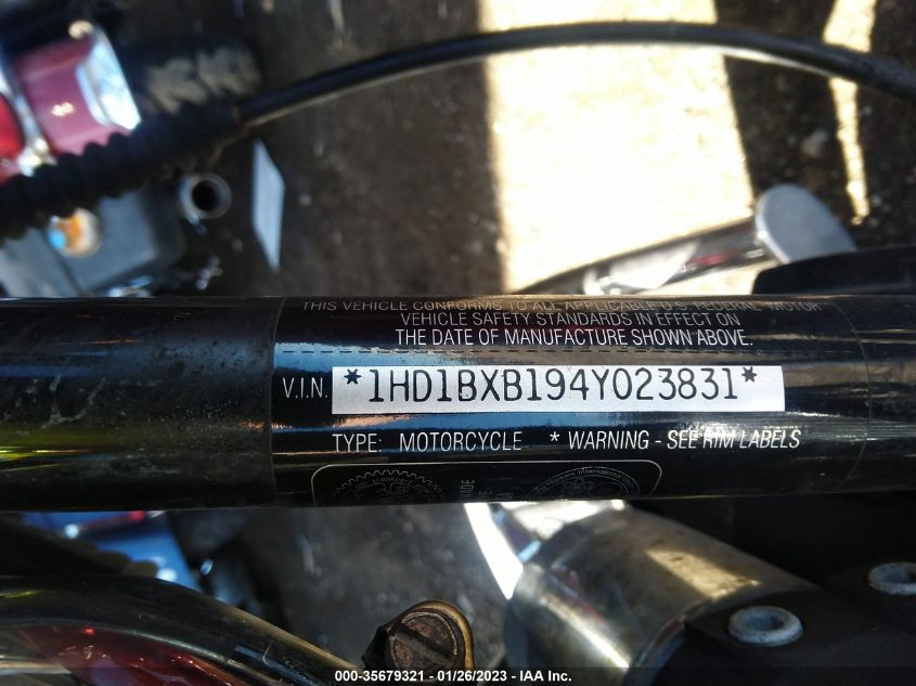 2004 HARLEY-DAVIDSON FLSTFI 1HD1BXB194Y023831