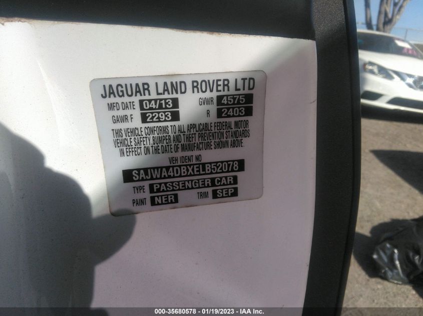 2014 JAGUAR XK TOURING SAJWA4DBXELB52078
