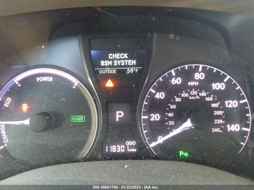 2013 LEXUS RX 450H JTJZB1BA1D2008256