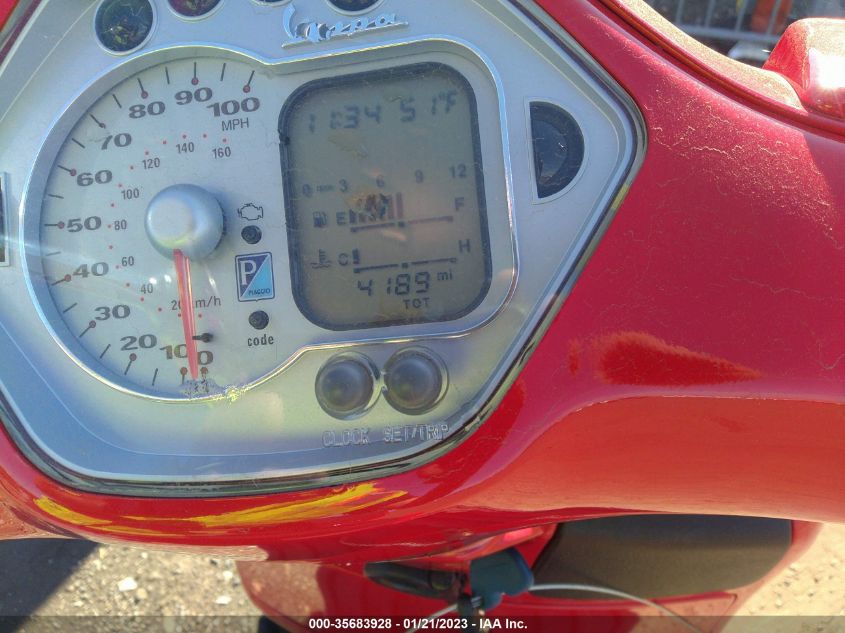 2008 VESPA GTS 250 ZAPM459L885007677