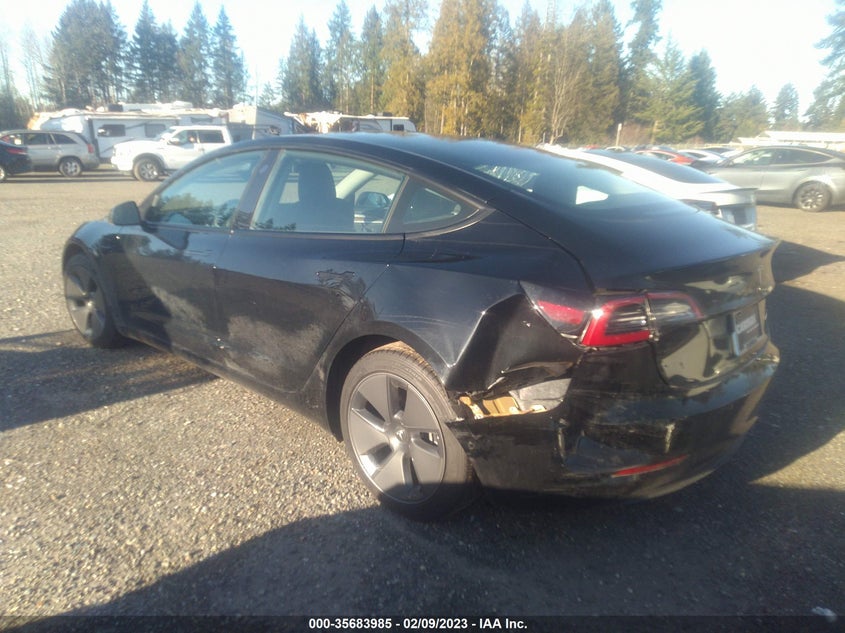 VIN 5YJ3E1EBXNF130634 2022 TESLA MODEL 3 LONG RANGE