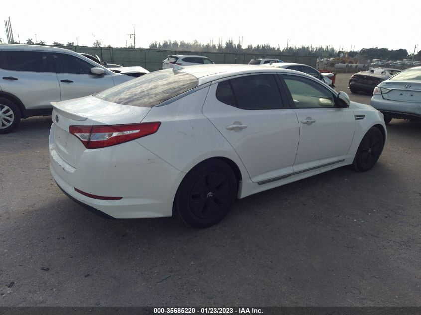 2013 KIA OPTIMA HYBRID LX - KNAGM4AD4D5042298