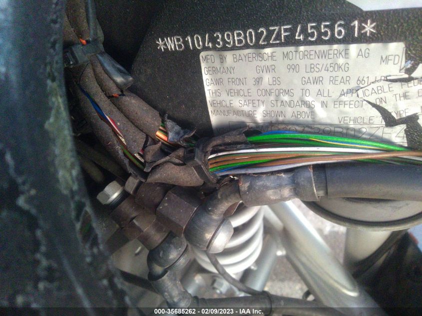 2002 BMW R1150 R WB10439B02ZF45561