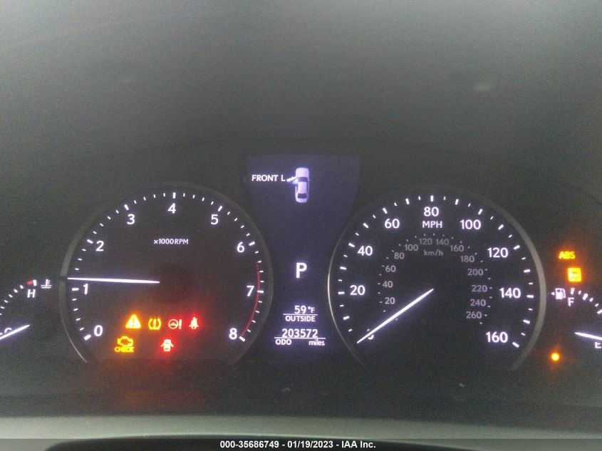 2013 LEXUS LS 460 L JTHGL5EF0D5046998
