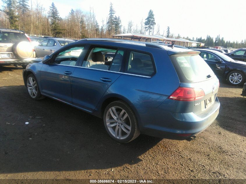 2015 VOLKSWAGEN GOLF SPORTWAGEN TDI SEL 3VWCA7AU3FM500824