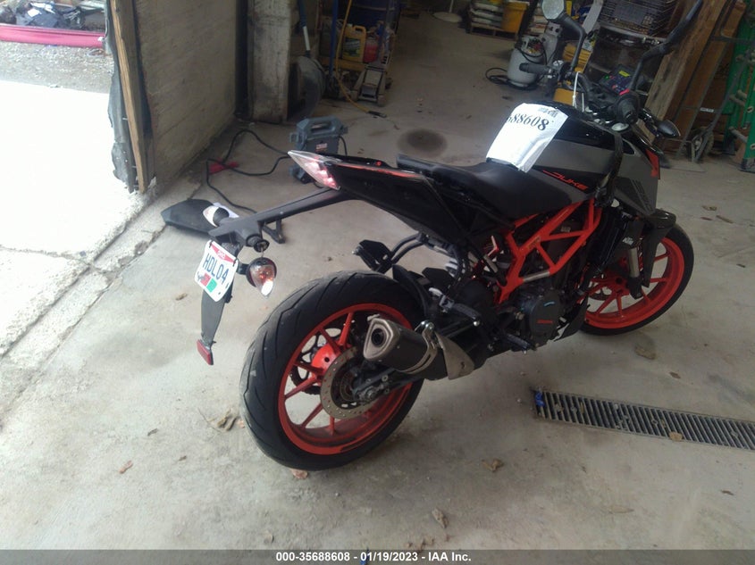 VIN MD2JPJ407MC267490 2021 KTM 390 DUKE