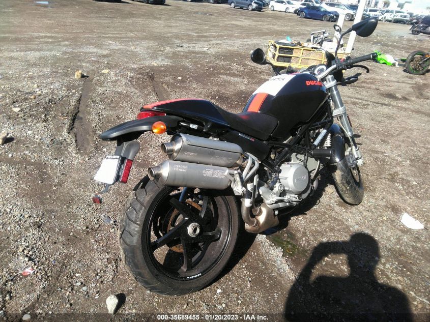 2006 DUCATI MONSTER S2R ZDM1RAAN66B078052
