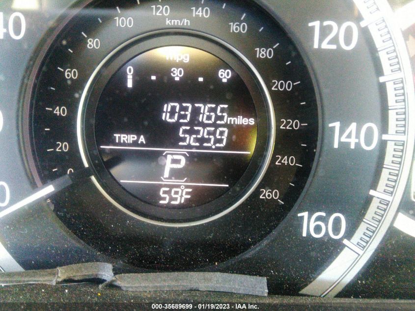 2013 HONDA ACCORD SDN EX-L 1HGCR2F81DA232619