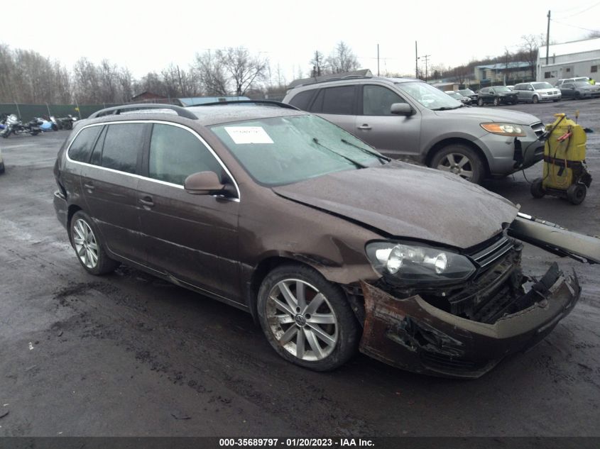 2013 VOLKSWAGEN JETTA SPORTWAGEN TDI W/SUNROOF - 3VWPL7AJ6DM631230