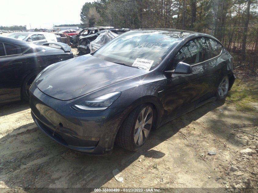 VIN 5YJYGDEE1MF085853 2021 TESLA MODEL Y LONG RANGE