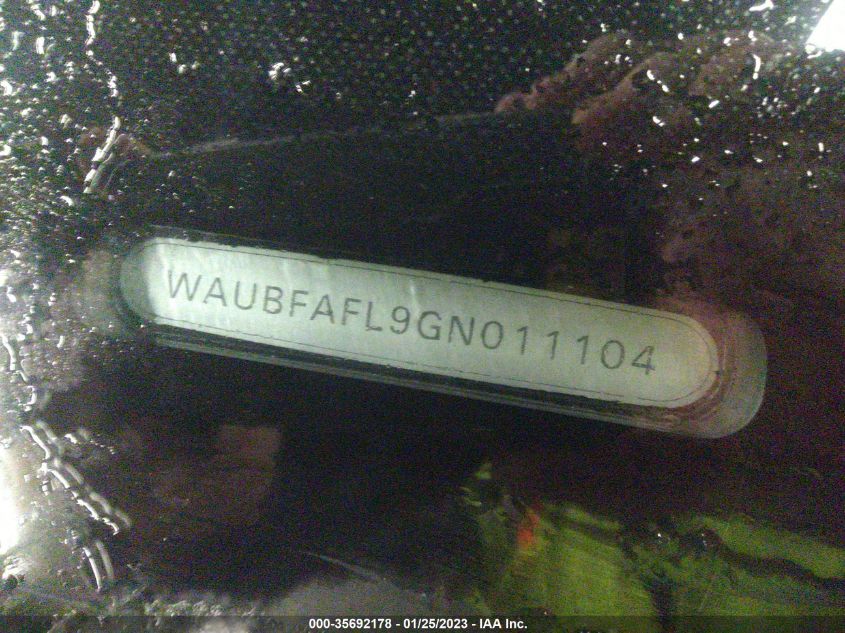 VIN WAUBFAFL9GN011104 2016 AUDI A4 no.9