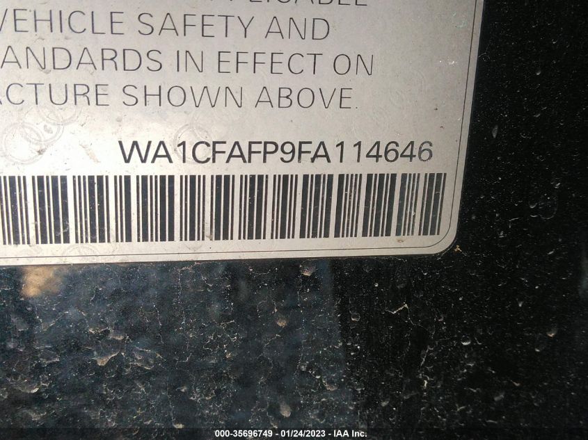 2015 AUDI Q5 PREMIUM WA1CFAFP9FA114646