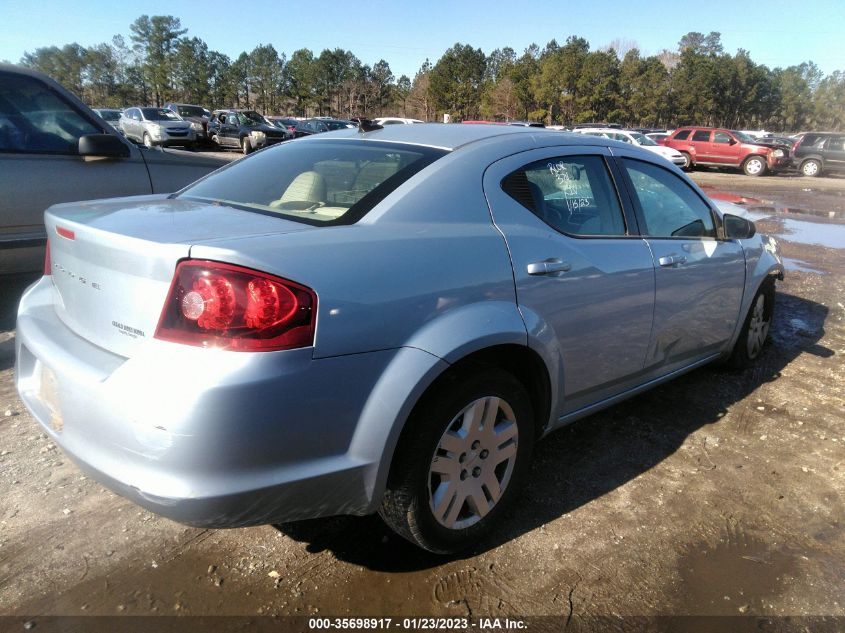 2013 DODGE AVENGER SE - 1C3CDZAB9DN598950