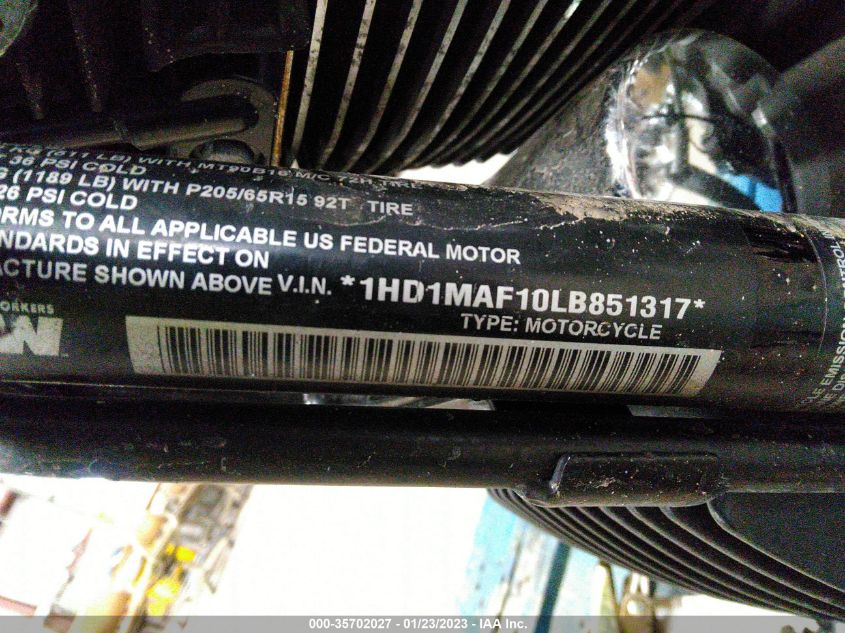 2020 HARLEY-DAVIDSON FLHTCUTG 1HD1MAF10LB851317