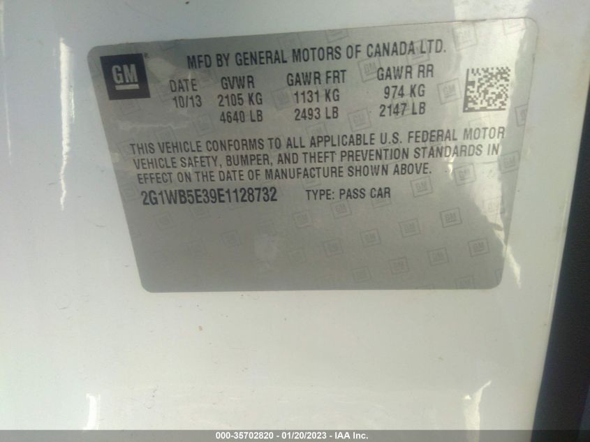 2014 CHEVROLET IMPALA LIMITED LT 2G1WB5E39E1128732