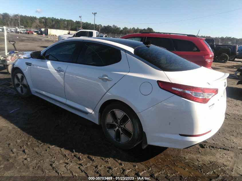 2013 KIA OPTIMA HYBRID EX - KNAGM4AD0D5041438