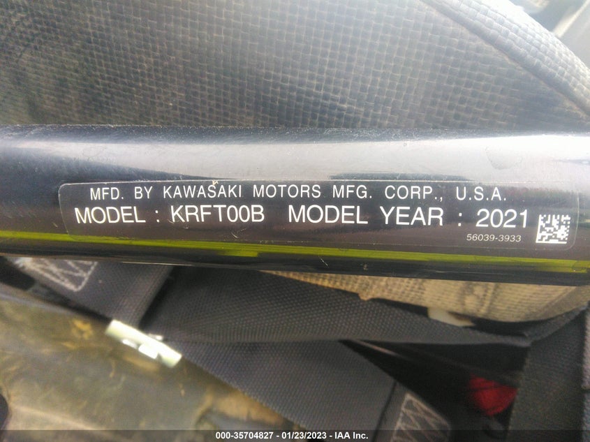 VIN JKARFCB17MB501050 2021 KAWASAKI KRF 1000 B