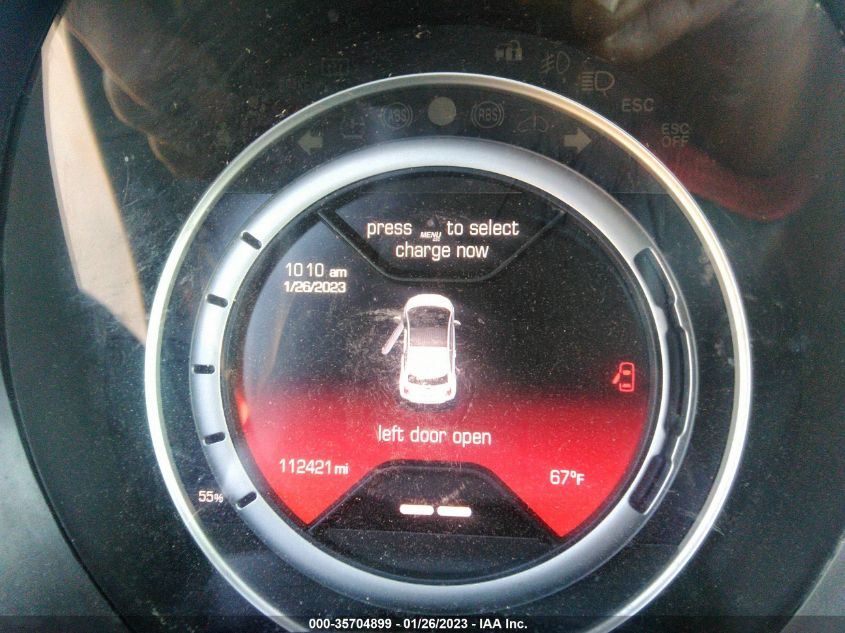 2013 FIAT 500E BATTERY ELECTRIC - 3C3CFFGE0DT753511