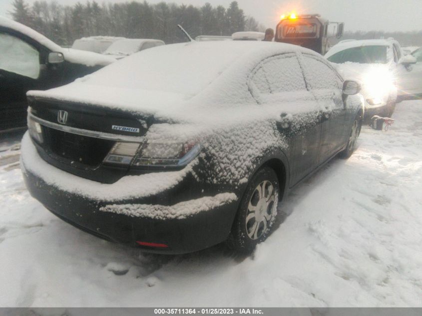 2013 HONDA CIVIC HYBRID 19XFB4F28DE200724