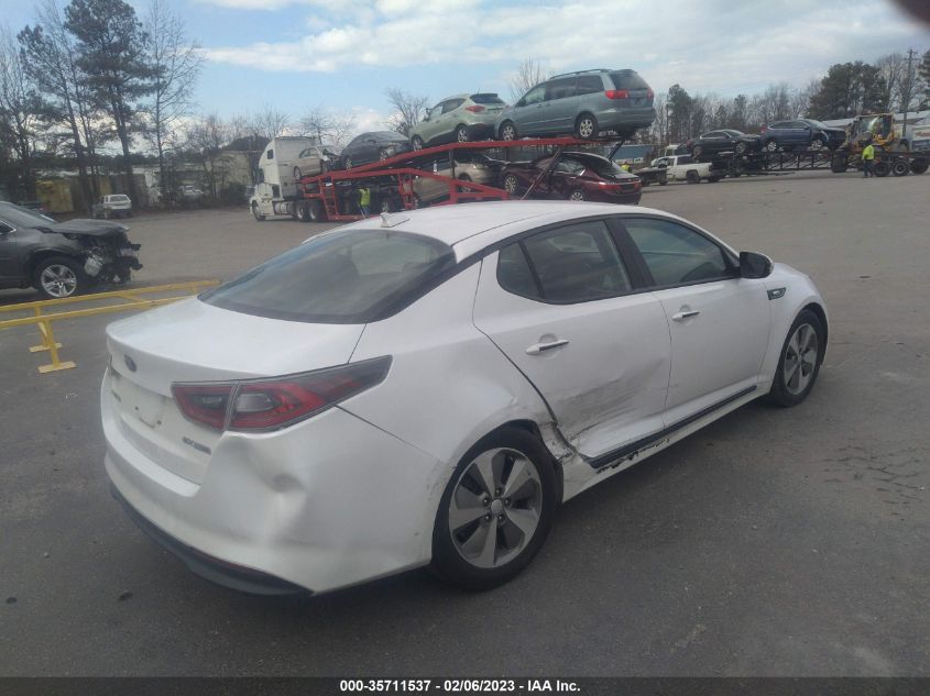 2014 KIA OPTIMA HYBRID EX KNAGN4AD7E5066903