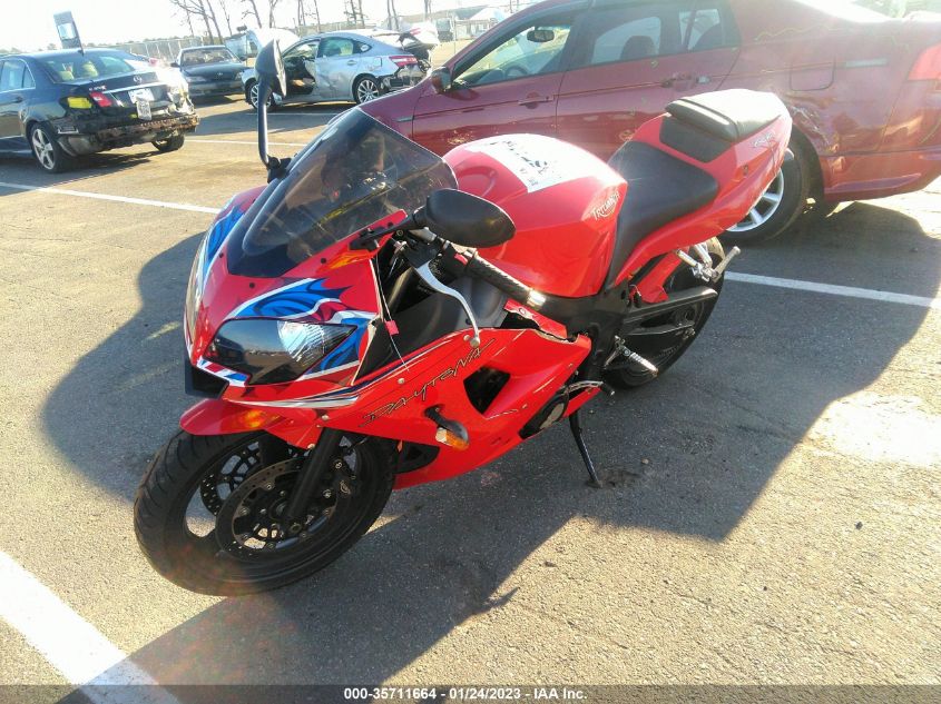 2004 TRIUMPH MOTORCYCLE DAYTONA 600 SMT810GM14J190840