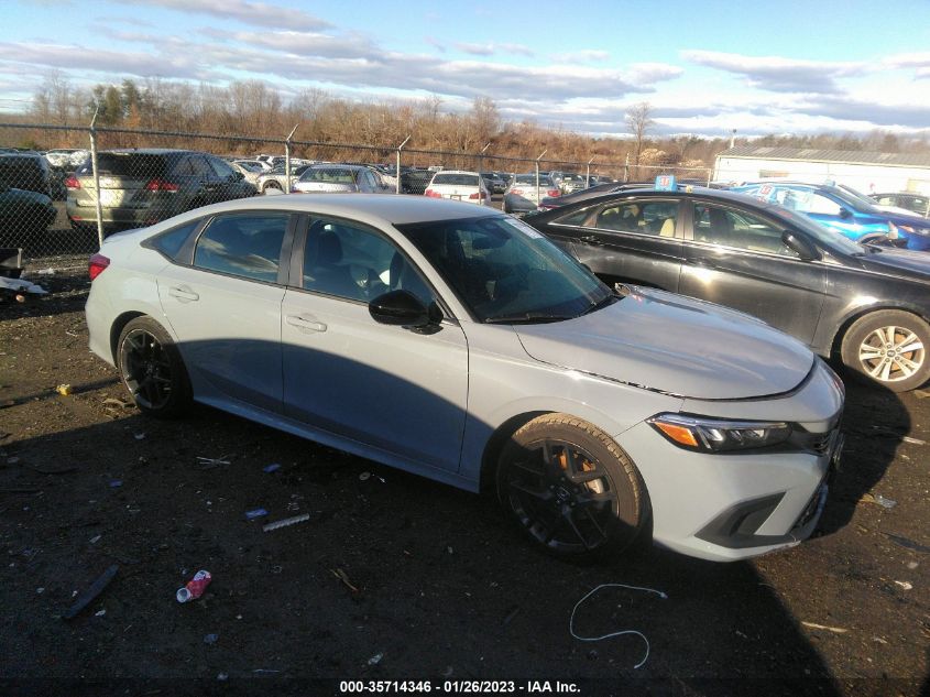 VIN 2HGFE2F57NH527516 2022 HONDA CIVIC SEDAN no.1