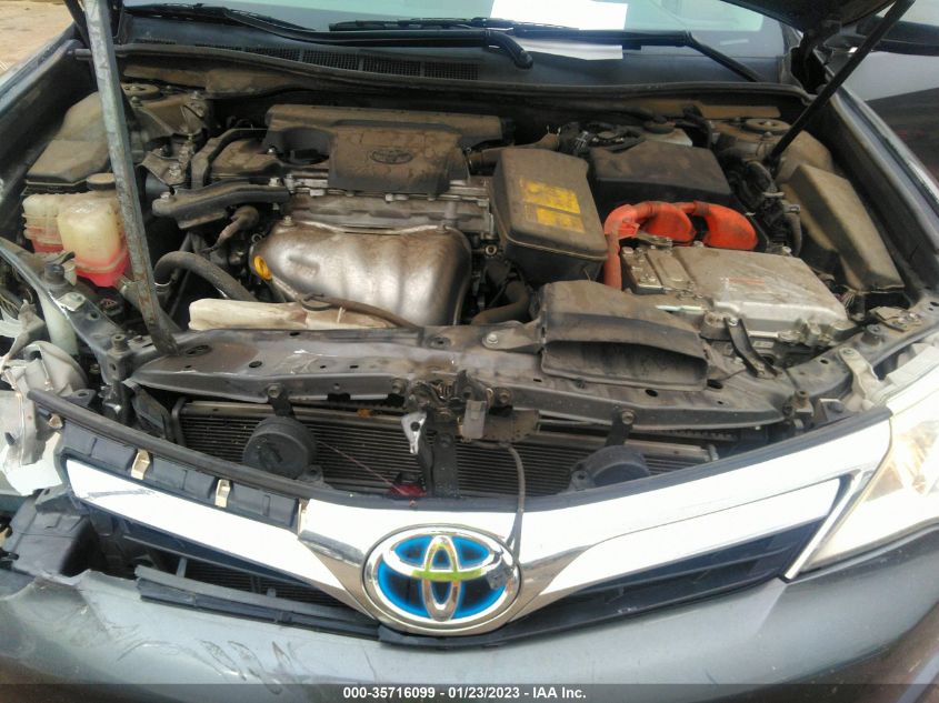 2013 TOYOTA CAMRY HYBRID XLE 4T1BD1FK8DU071615