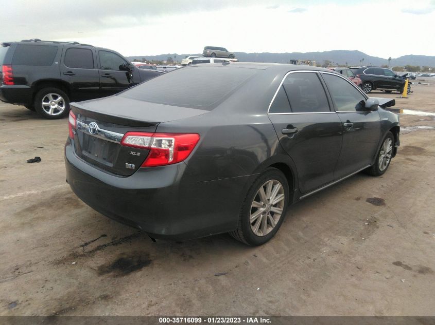 2013 TOYOTA CAMRY HYBRID XLE 4T1BD1FK8DU071615