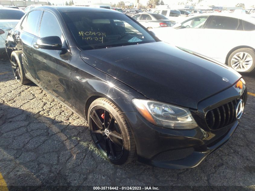 2017 MERCEDES-BENZ C 300 SPORT/LUXURY/ - 55SWF4JB0HU233212