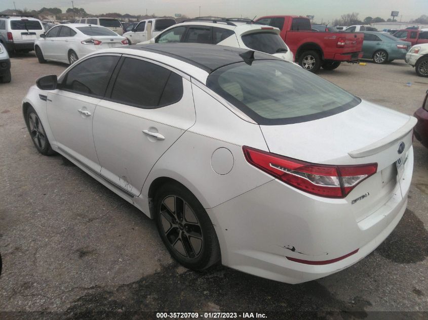 2013 KIA OPTIMA HYBRID EX KNAGM4AD9D5047027