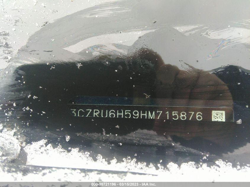 2017 HONDA HR-V EX 3CZRU6H59HM715876