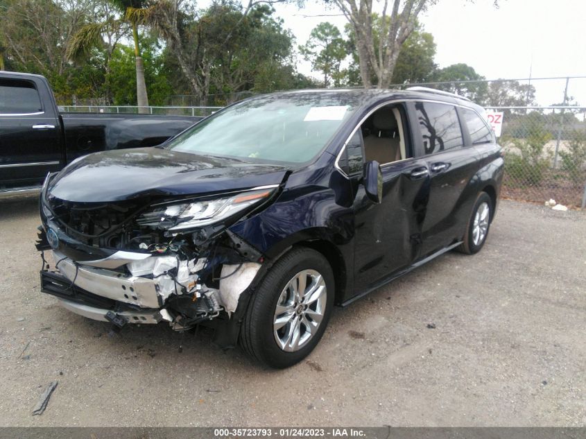 5TDZRKEC1NS093725 2022 TOYOTA SIENNA, photo no. 2