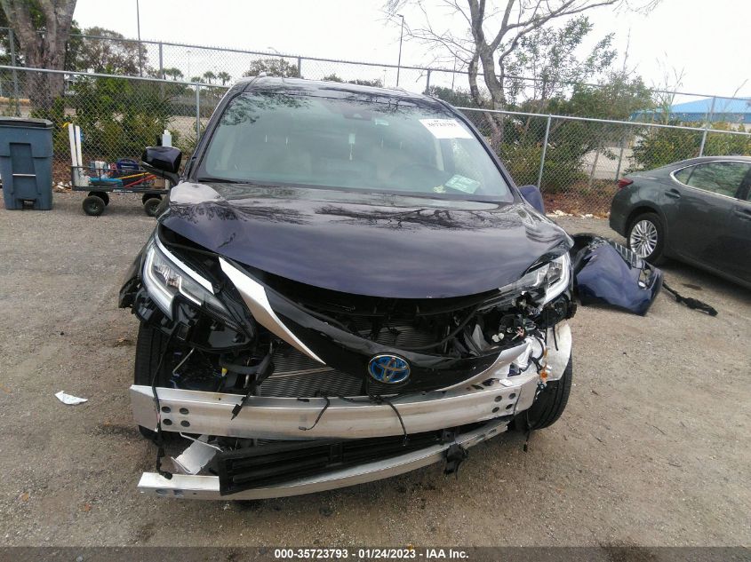 5TDZRKEC1NS093725 2022 TOYOTA SIENNA, photo no. 6