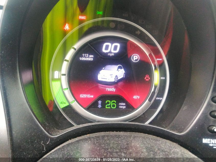 2013 FIAT 500E BATTERY ELECTRIC - 3C3CFFGE2DT717576
