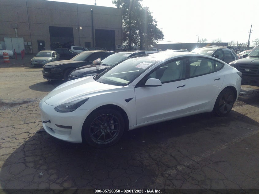VIN 5YJ3E1EB3MF055693 2021 TESLA MODEL 3 LONG RANGE