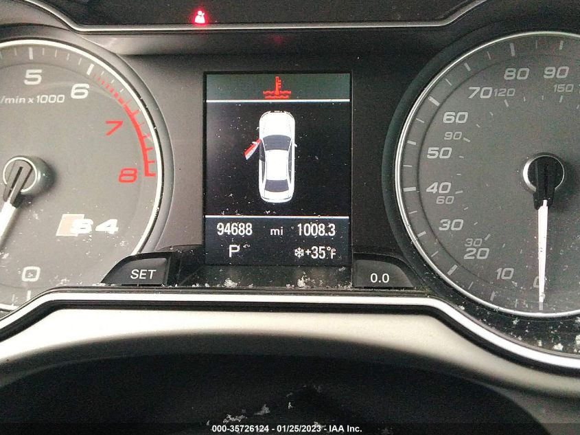 2013 AUDI S4 PREMIUM PLUS WAUBGAFL3DA189414