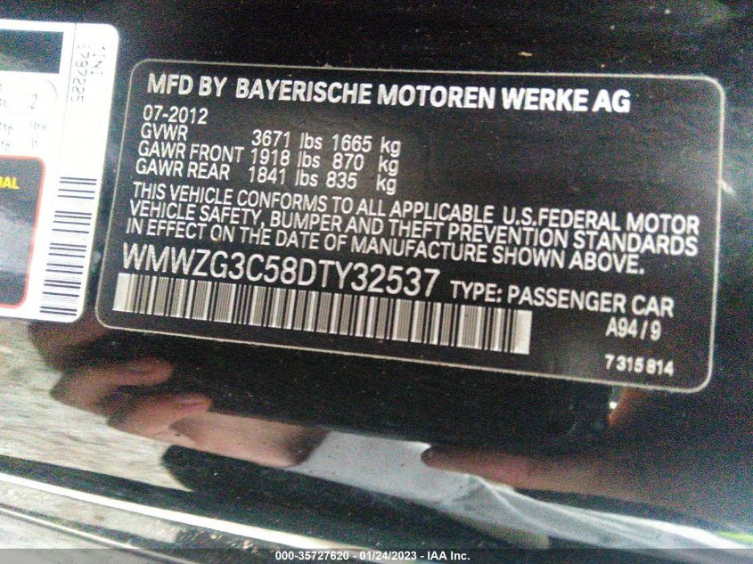 2013 MINI COOPER CLUBMAN S - WMWZG3C58DTY32537