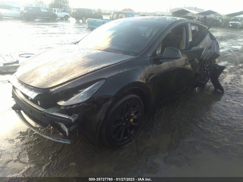 VIN 7SAYGDEE6NF519625 2022 TESLA MODEL Y LONG RANGE