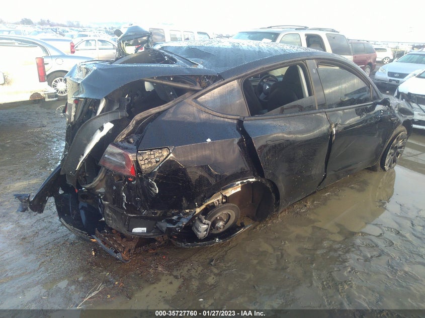 VIN 7SAYGDEE6NF519625 2022 TESLA MODEL Y LONG RANGE
