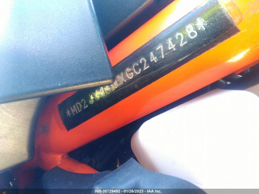 2016 KTM 390 DUKE MD2JYJ40XGC247428