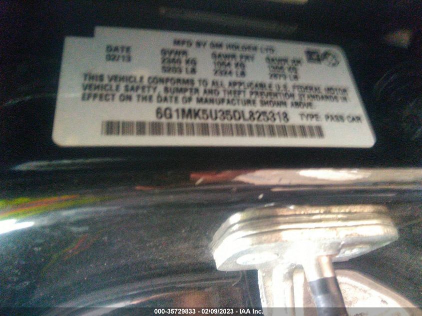 2013 CHEVROLET CAPRICE POLICE PATROL POLICE 6G1MK5U35DL825318