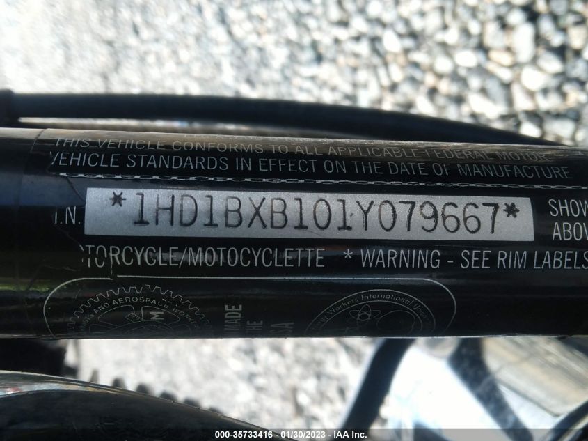 2001 HARLEY-DAVIDSON FLSTFI 1HD1BXB101Y079667