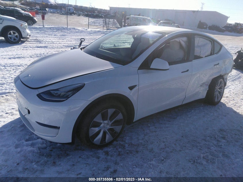 VIN 7SAYGDEE1NF372226 2022 TESLA MODEL Y LONG RANGE