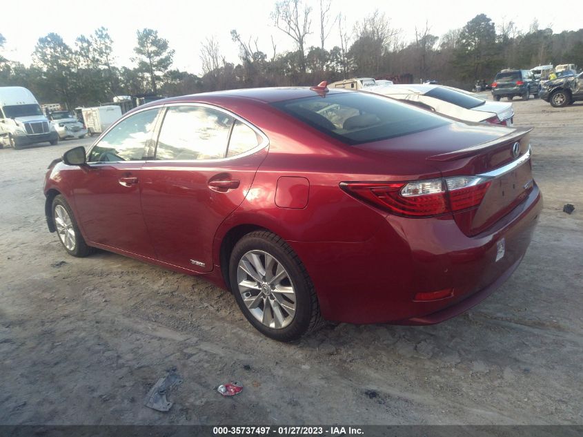 2013 LEXUS ES 300H HYBRID JTHBW1GG2D2024924